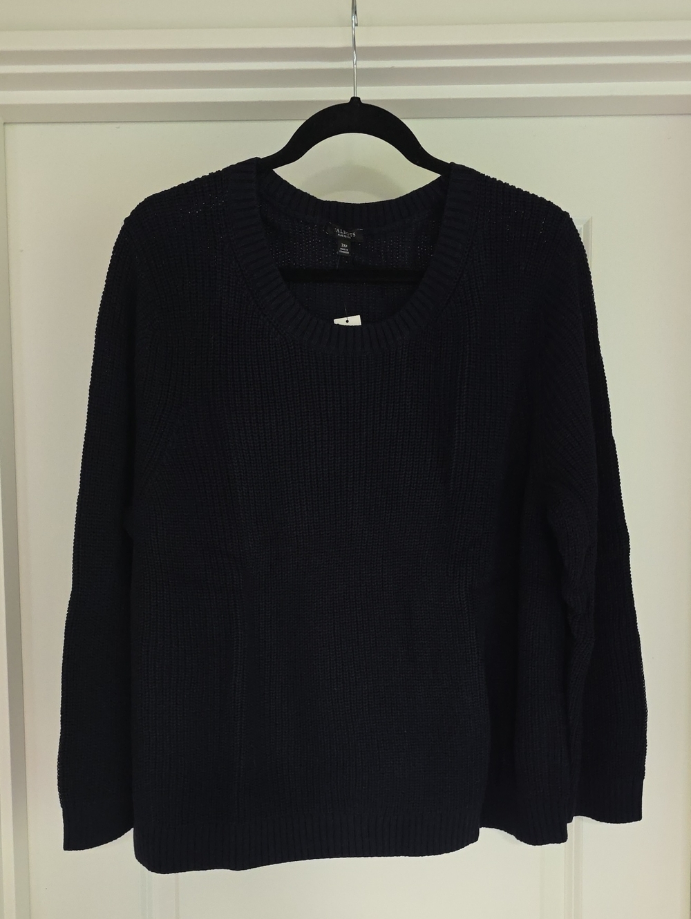 NWT Talbots Pima Cotton Shaker Stitch Sweater Indigo 3XP